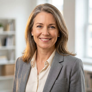 Sarah Coleman, directrice financière chez Ample Quotélure, photographiée pour une photo de profil
